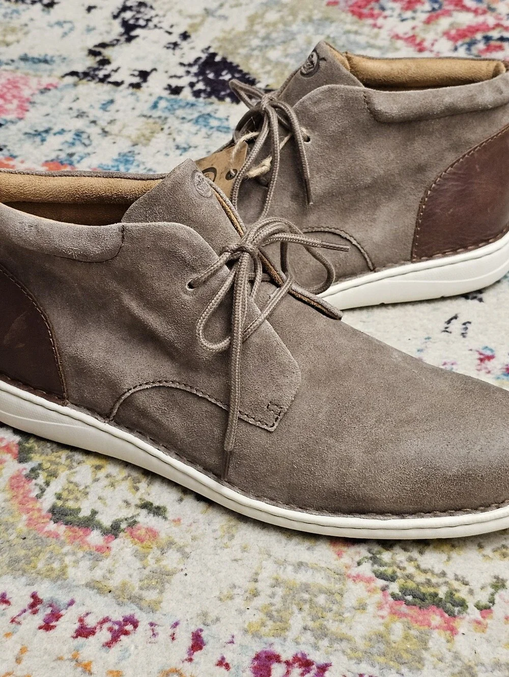 Born Theo Chukka Boots Men’s Size 13 Suede Leather Shoes Lace Up